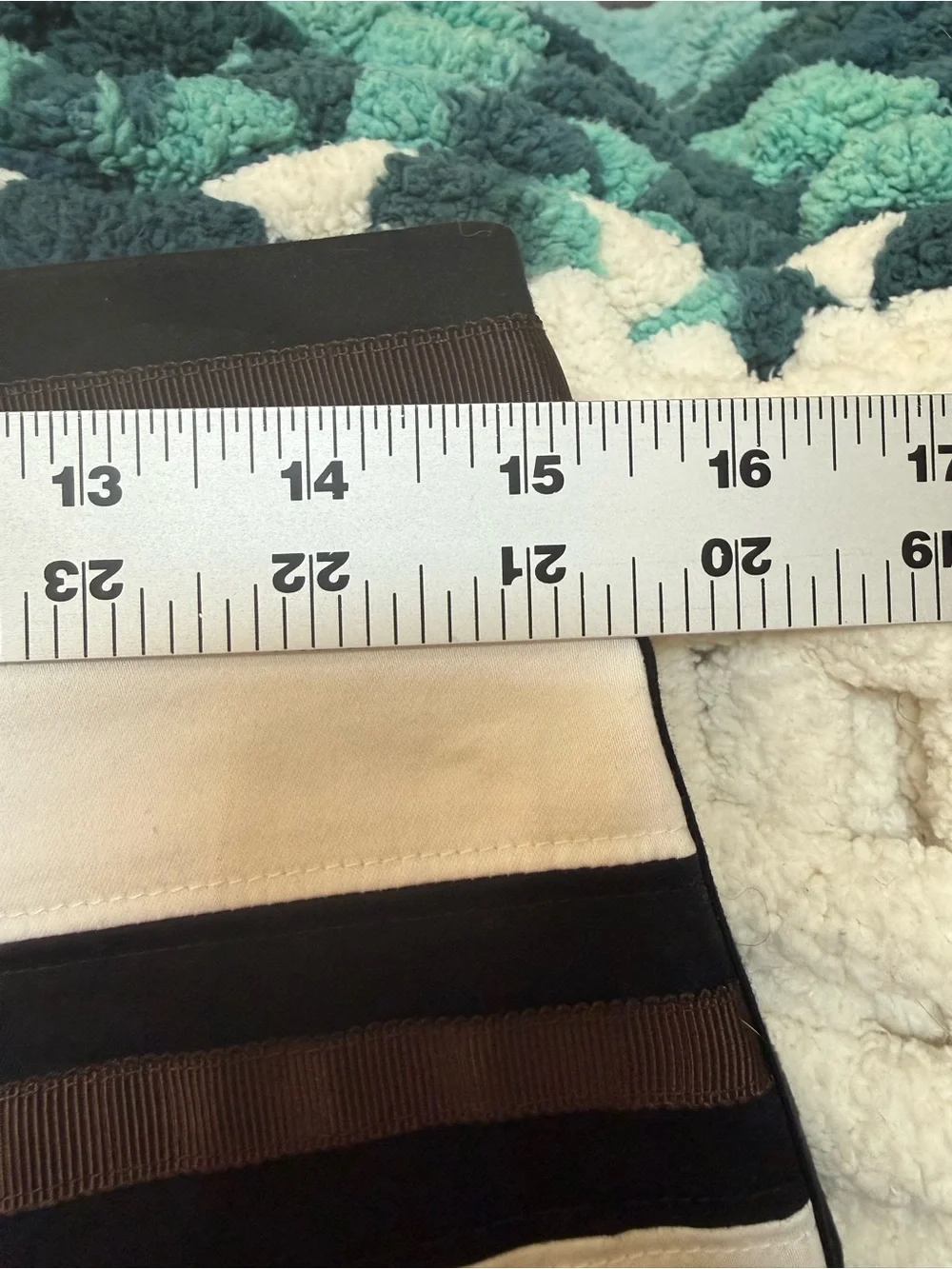 White House Black Market- (8)Black, White & Brown Geometric Pencil Skirt - Picture 9 of 11